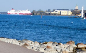 Ferry in Gulf of Finland